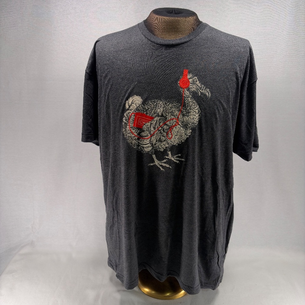 CHOKE T Shirt Size XXL Dodo Bird Unisex Gray